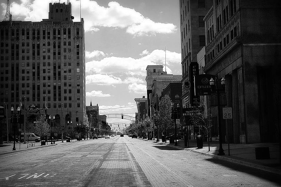 Brick Road Black and White Photograph by Scott Hovind