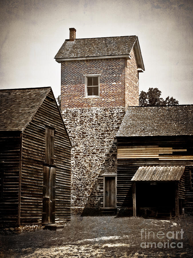 Barn Photograph - Brick Stick and Stone by Colleen Kammerer