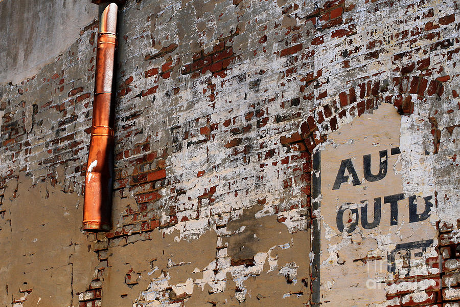 Architecture Photograph - Brick Wall 2 by Ashley M Conger