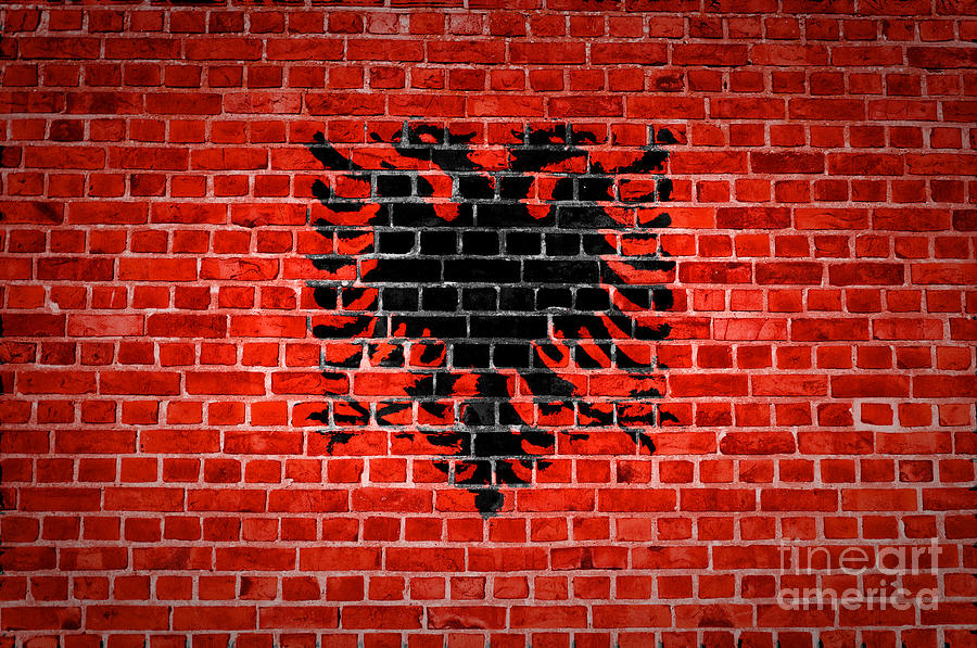 Brick Wall Albania Digital Art by Antony McAulay