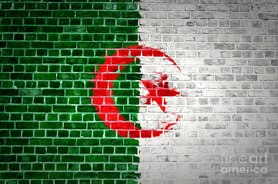 Architecture Digital Art - Brick Wall Algeria by Antony McAulay