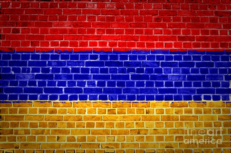 Brick Wall Armenia Digital Art by Antony McAulay