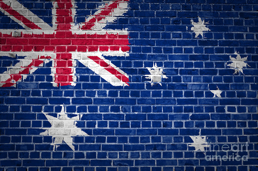 Architecture Digital Art - Brick Wall Australia by Antony McAulay