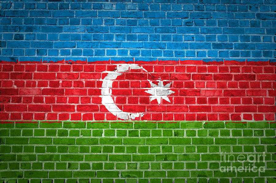 Architecture Digital Art - Brick Wall Azerbaijan by Antony McAulay