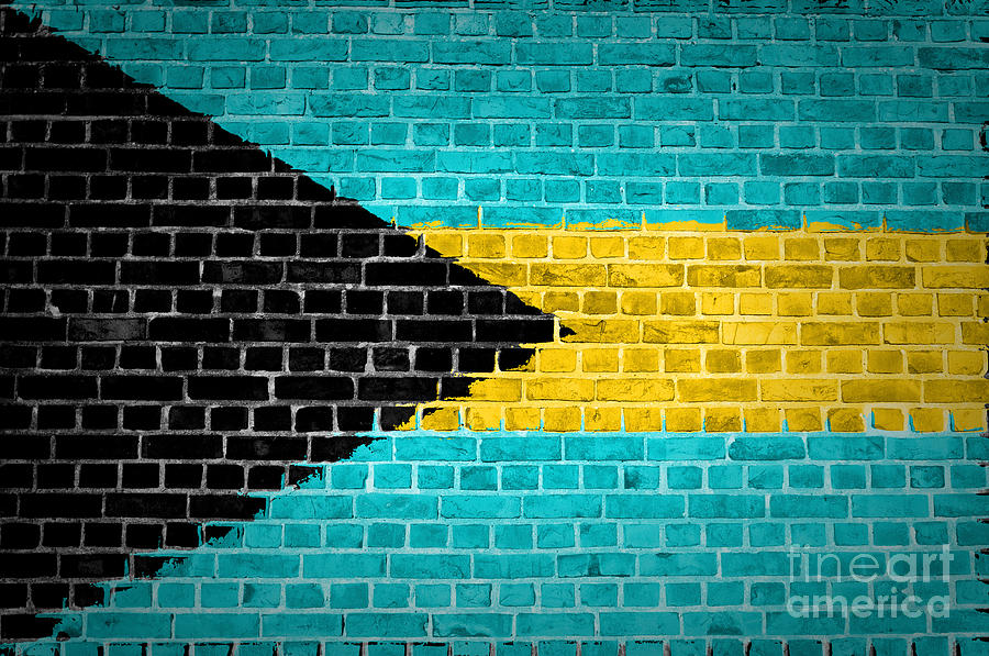 Brick Wall Bahamas Digital Art by Antony McAulay