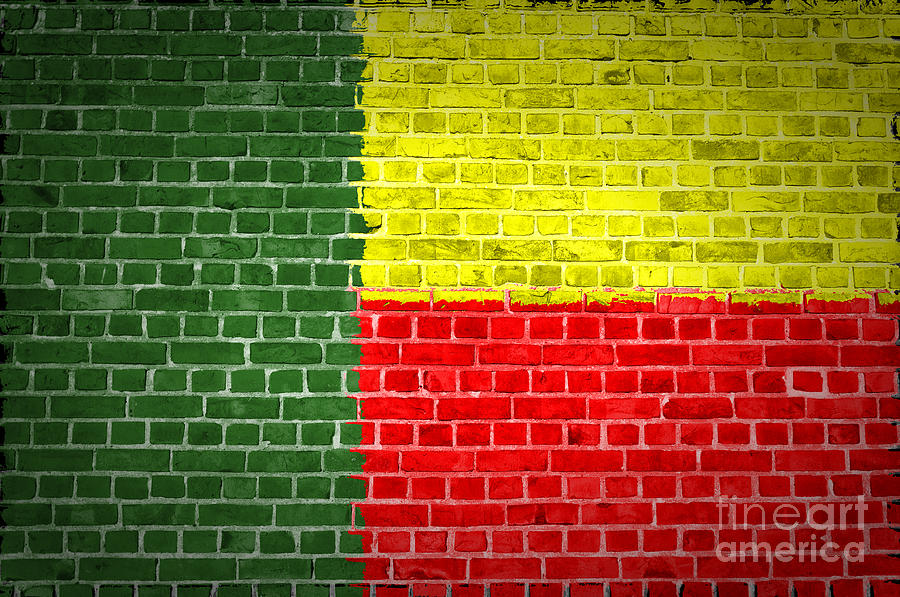 Brick Wall Benin Digital Art by Antony McAulay