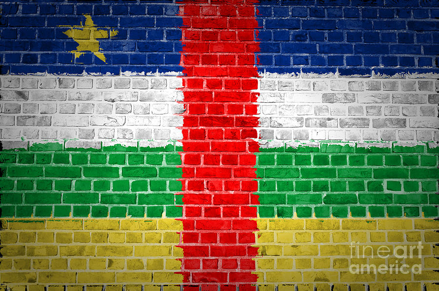 Brick Wall Central African Republic Digital Art by Antony McAulay
