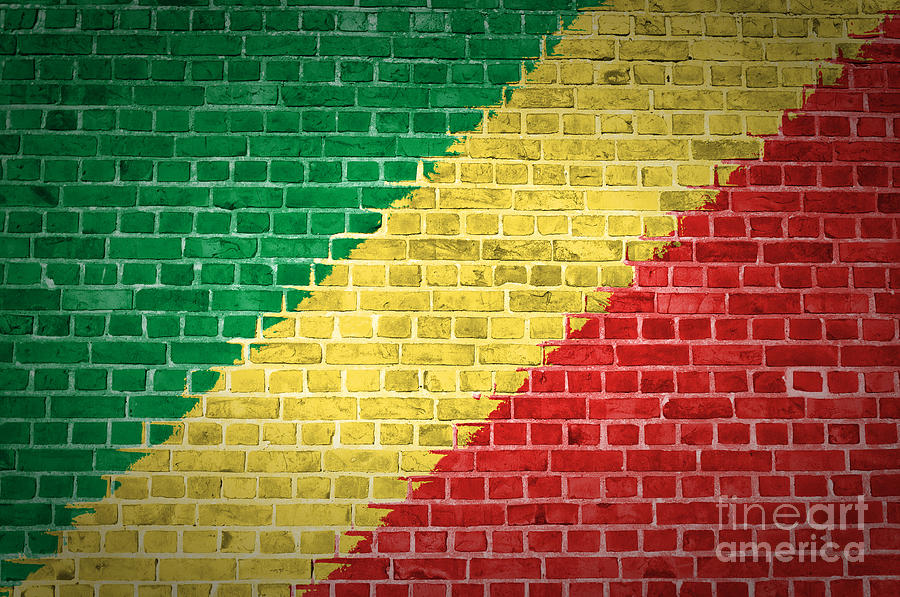 Brick Wall Congo-Brazzaville Digital Art by Antony McAulay