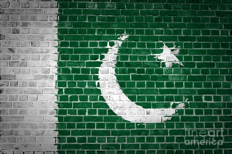 Architecture Digital Art - Brick Wall Pakistan by Antony McAulay
