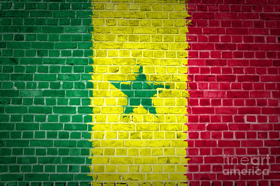 Architecture Digital Art - Brick Wall Senegal by Antony McAulay