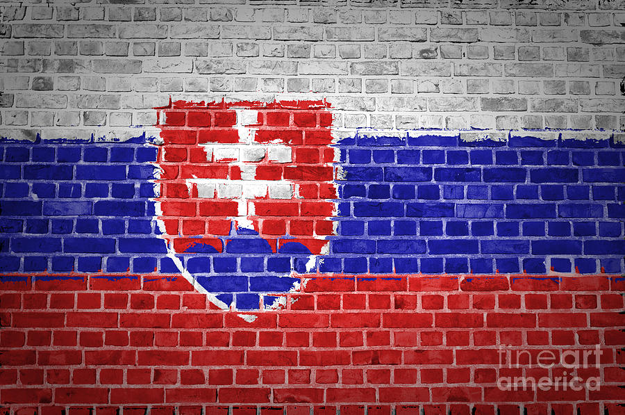 Architecture Digital Art - Brick Wall Slovakia by Antony McAulay