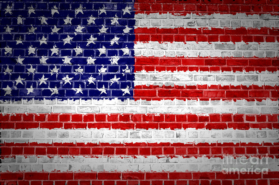 Brick Wall United States Digital Art by Antony McAulay