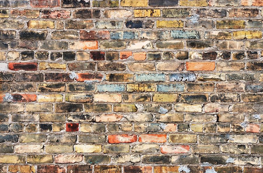 Brick Wall With History Photograph by Jim Hughes