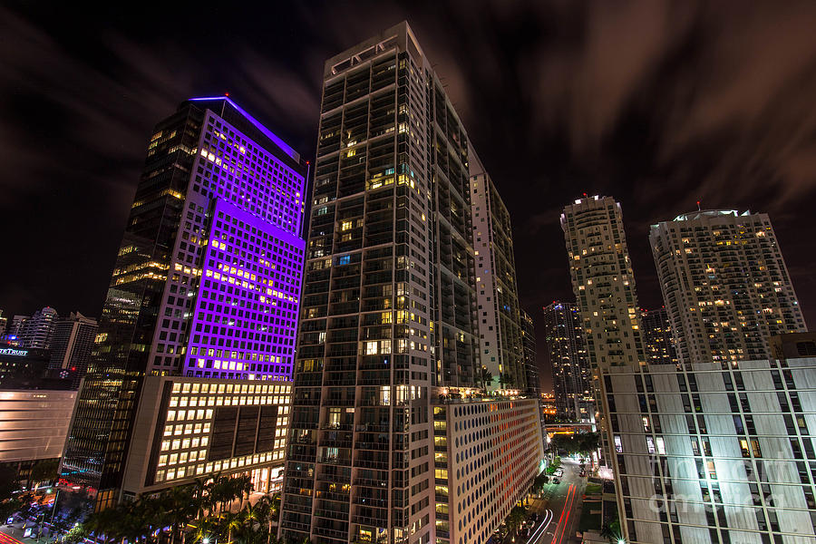 Brickell Ave Downtown Miami Photograph by Michael Moriarty - Fine Art ...