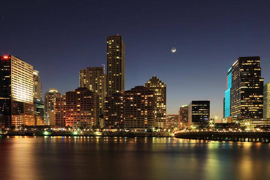 Brickell by night Digital Art by Brickell Photography - Fine Art America