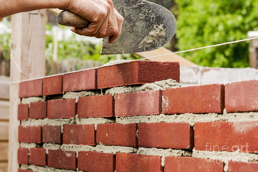 Bricklaying Photograph by Patricia Hofmeester