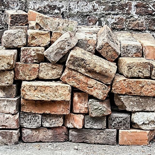 Brick Photograph - #bricks #abstract by Georgia Clare