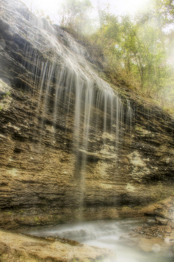 Bridal Veil Falls - Heber Springs Arkansas Photograph by Jason Politte
