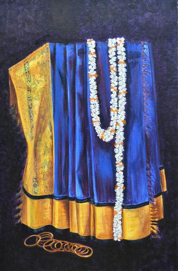 Bridal Wear Painting by Usha Shantharam