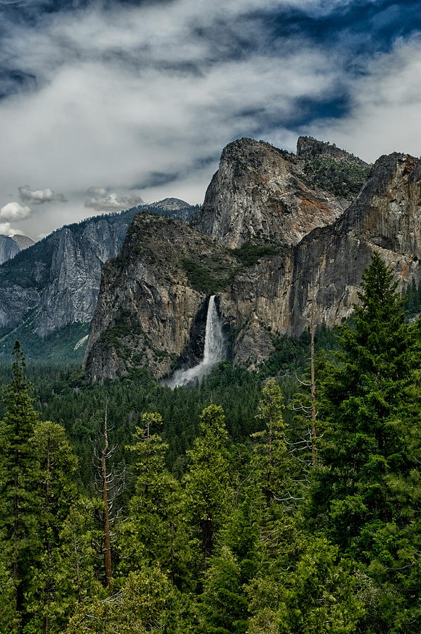 Yosemite National Park Photograph - Bridalveil and Cathedral Rocks by Cat Connor