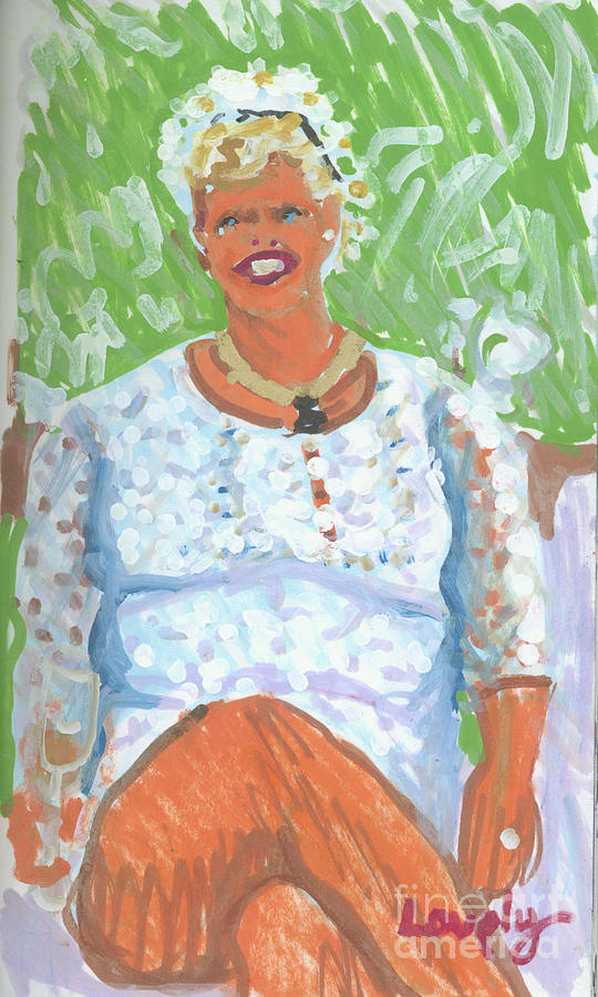 Bride Michelle Painting by Candace Lovely
