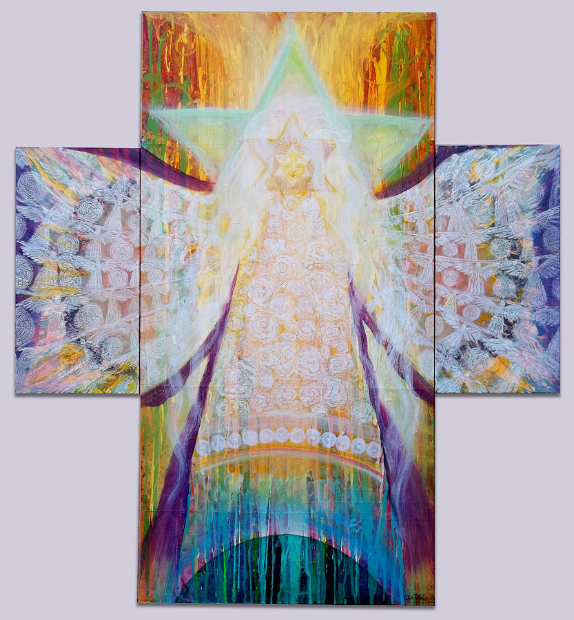 Bride of Christ Save the Planet Painting by Anne Cameron Cutri