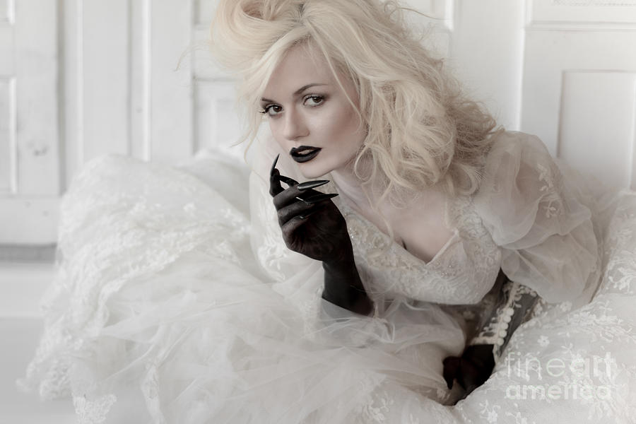 Halloween Movie Photograph - Bride with Black Claws by Jt PhotoDesign