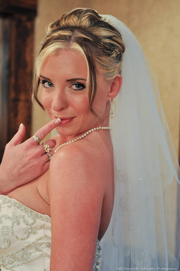 Bride with Secrets Photograph by Teresa Blanton