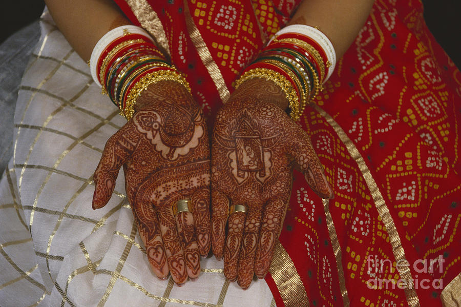Brides Hands India Photograph by Dhiraj Chawda