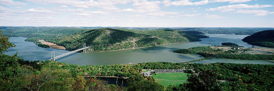 Bridge Across A River, Bear Mountain Photograph by Panoramic Images