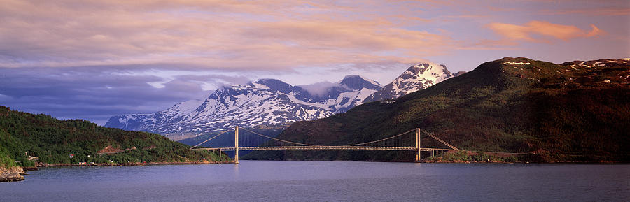 Bridge Across A River, Fjord, Norway Photograph by Panoramic Images