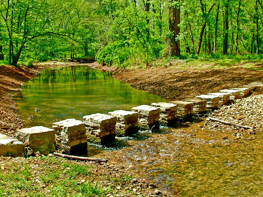 Bridge across Colbert Creek at Mile 330 of Natchez Trace Parkway-Alabama Photograph by Ruth Hager