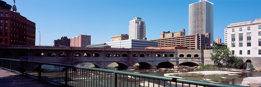 Bridge Across The Genesee River Photograph by Panoramic Images - Fine ...