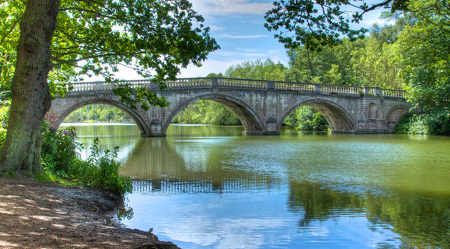 Bridge At Clumber Park Photograph by David Yeaman