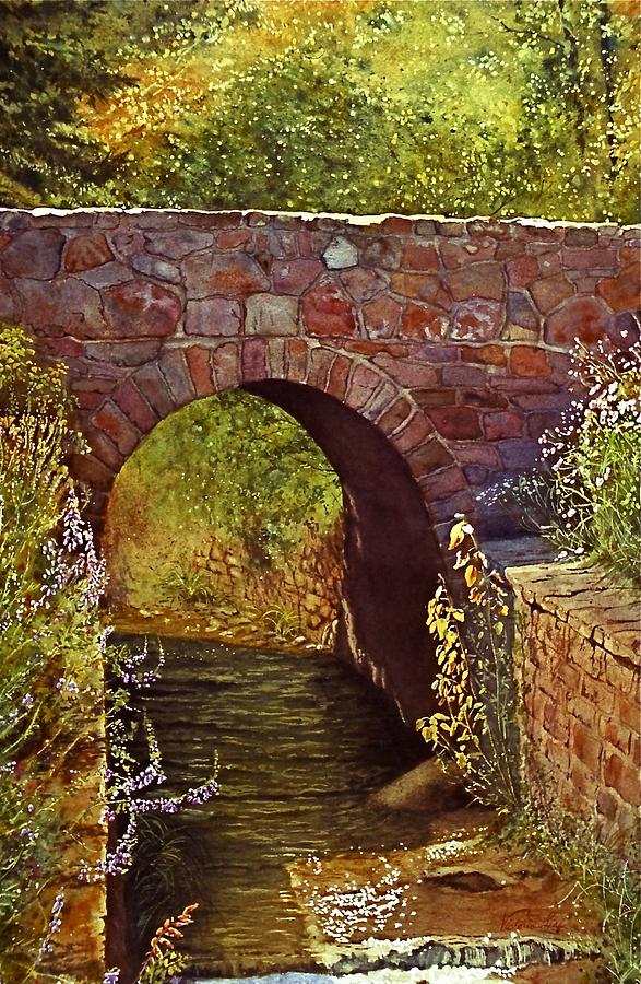 Bridge at Manitou Springs Painting by Victoria Lisi