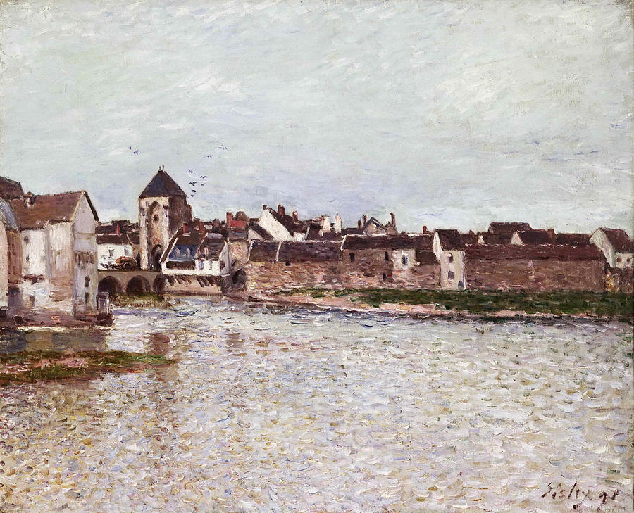 Bridge at Moret-sur-Loing Painting by Alfred Sisley