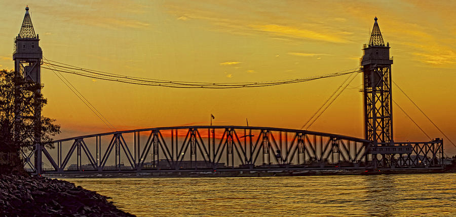 Bridge Down Sunset Photograph by Constantine Gregory