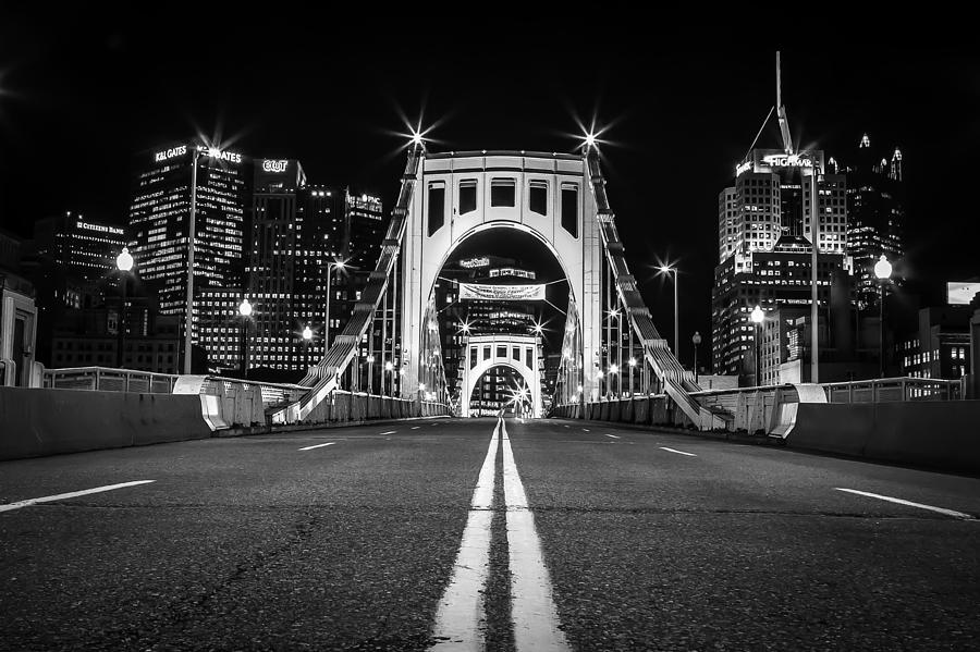 Pittsburgh Photograph - Bridge Eye View - BW by John Duffy