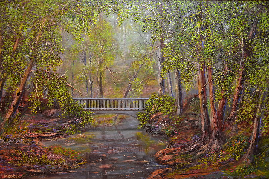 Bridge from the Past  Painting by Michael Mrozik