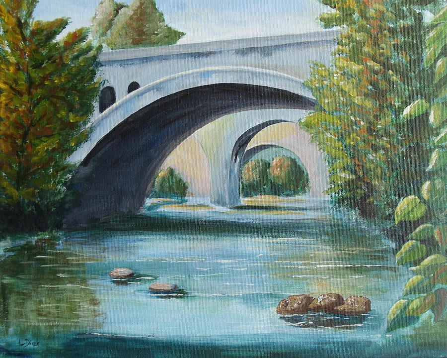 Bridge in Ohio Painting by Lugenia Dixon - Fine Art America