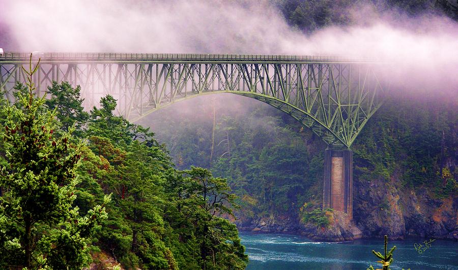 Bridge in the Fog Photograph by Rick Lawler