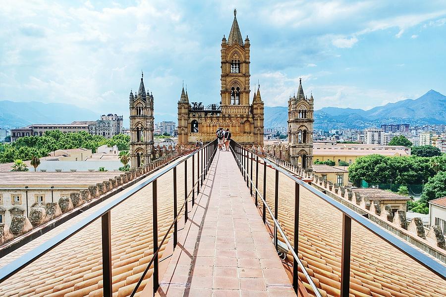 Bridge Leading Towards Palermo Cathedral Against Cloudy Sky Photograph by Simone De Negri / EyeEm Bridge Leading Towards Palermo Cathedral Against Cloudy Sky Photograph by Simone De Negri / EyeEm