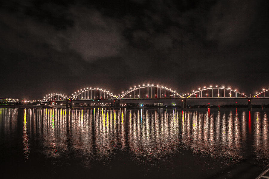 Bridge Lights Photograph by Ray Congrove