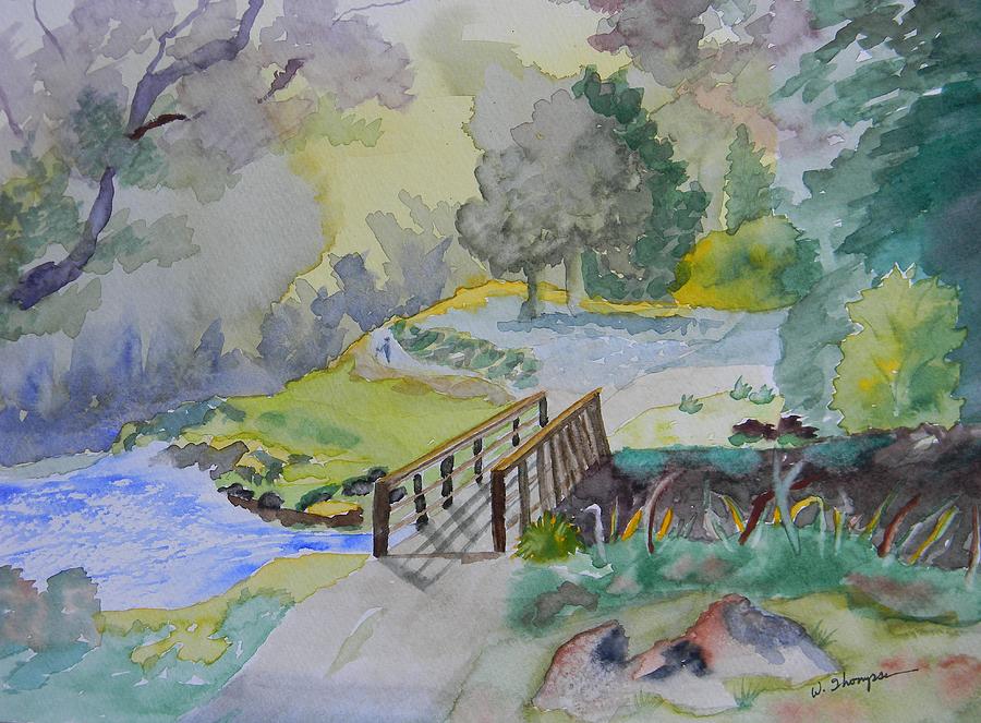 Bridge Near Enniskerry Ireland  Painting by Warren Thompson