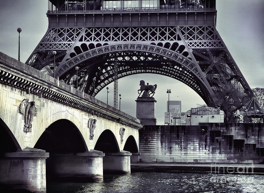 Bridge Near the Eiffel Tower PARIS Photograph by Daliana Pacuraru