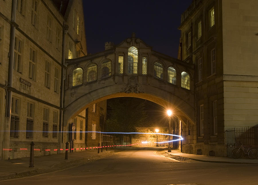 Bridge of sighs Oxford at night Photograph by ProjectB
