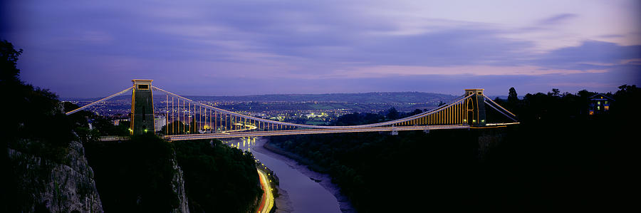 Transportation Photograph - Bridge Over A River, Clifton Suspension by Panoramic Images