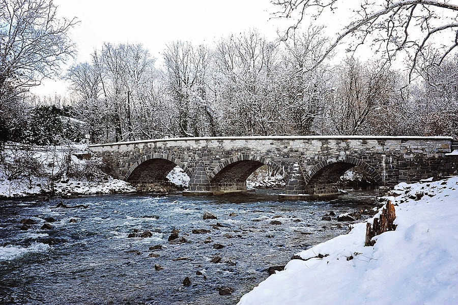 Bridge over Antietam Creek Photograph by Kelley Nelson