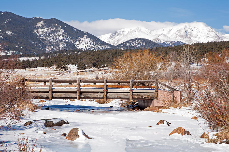 Bridge over Big Thompson in River Moraine Park Rocky Mountain National Park Photograph by Fred Stearns