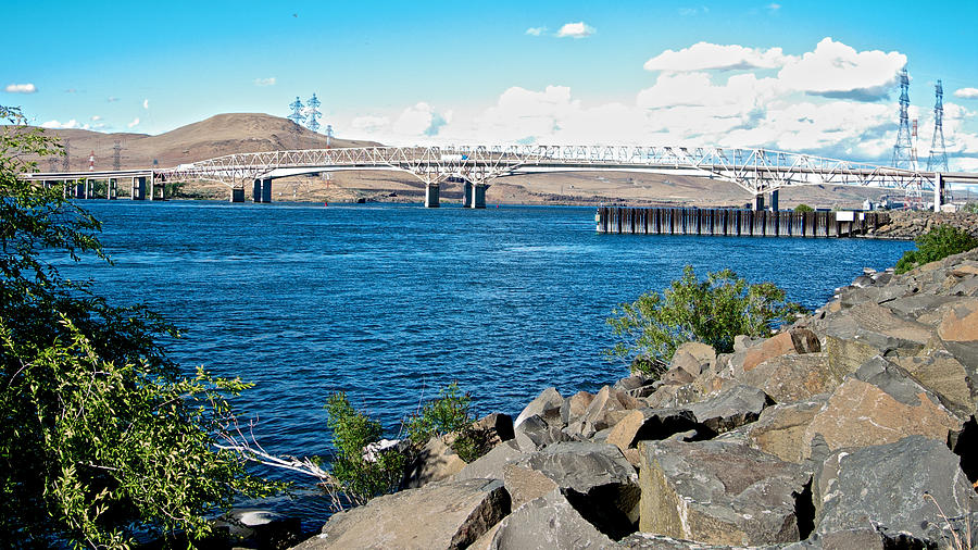 Bridge Over Columbia River At Umatilla-or Photograph by Ruth Hager